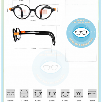 Gọng trẻ em mã MM7321